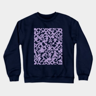 Electronic Musician Synthesizer Pattern Purple Crewneck Sweatshirt